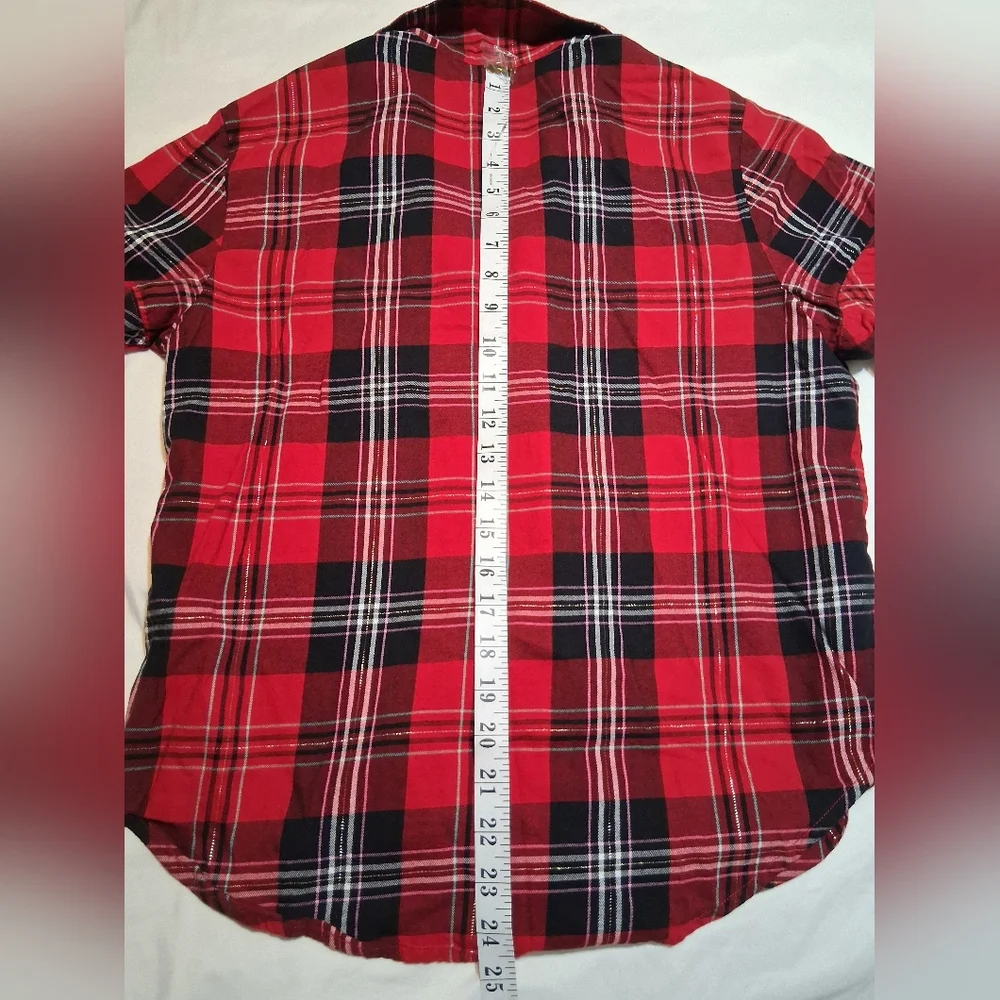 VICTORIA'S SECRET Red & Black Plaid Women Pajama Sleep Set – Size XS